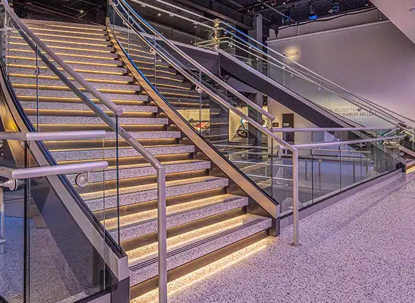 Glass Balustrade-commercial IMS glass balustrade rail